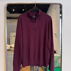 Men's Brooks Brothers half zip crewneck sweater